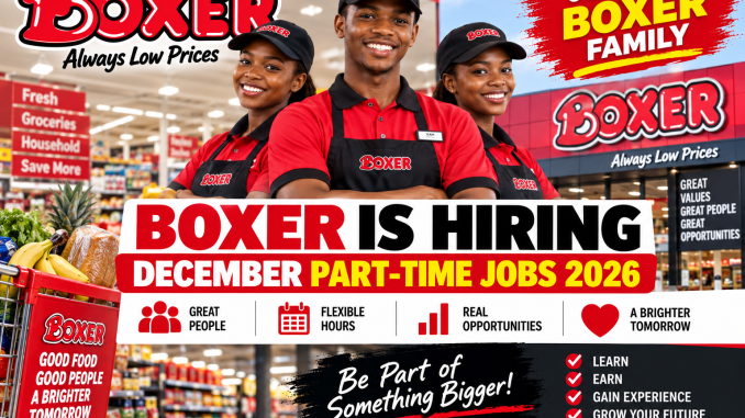 How to Apply for Boxer December Part-Time Jobs 2026